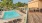 a swimming pool and a deck