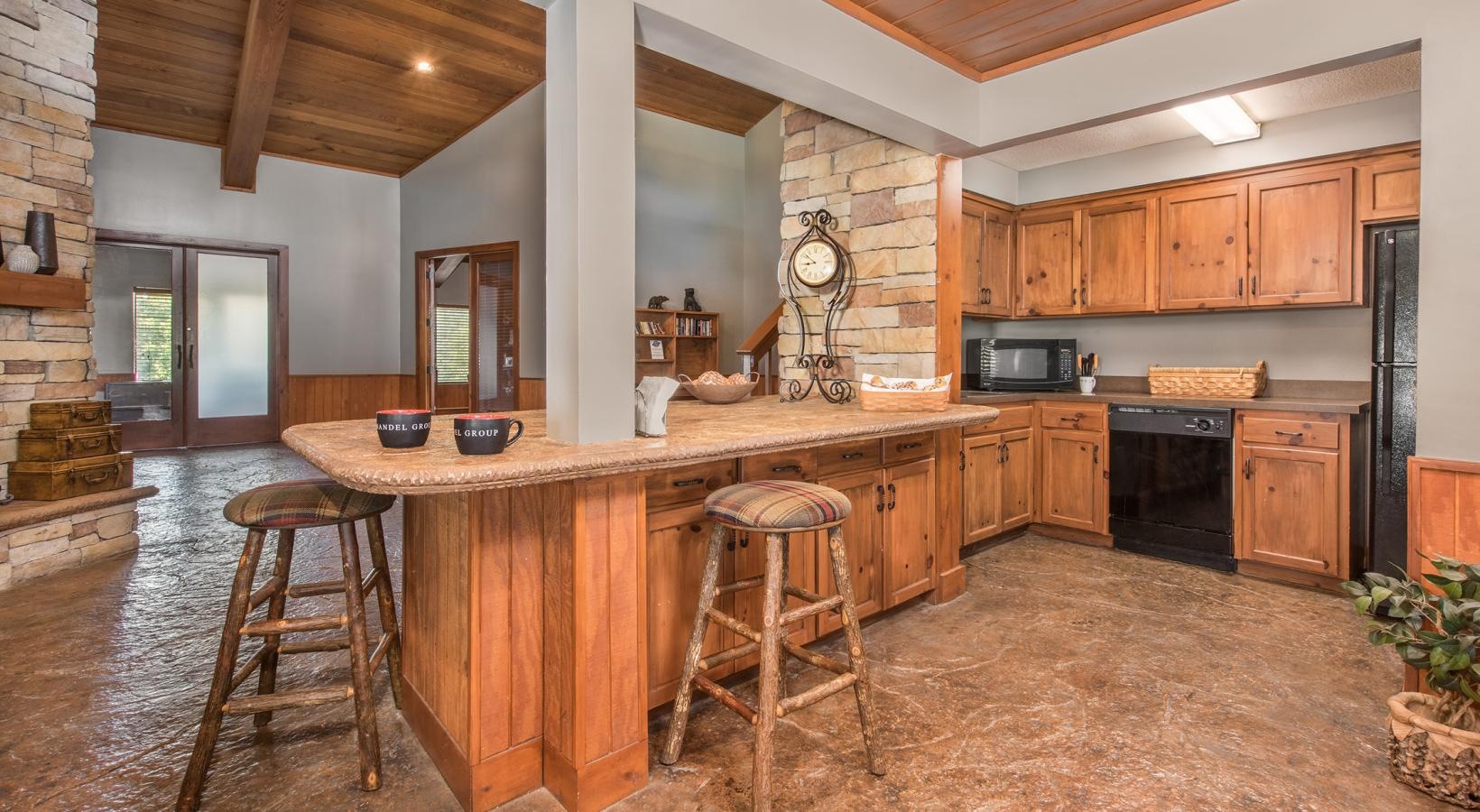 Take advantage of all The Lodge of Overland Park has to offer a communal kitchen with a bar and stools